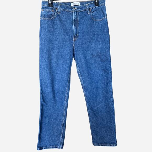Abercrombie & Fitch Ultra High Rise 90s Straight Jean Medium Wash - Picture 2 of 7